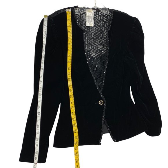 Vintage- Exquisite Rich Black Jacket- Made in the USA Union Made - Picture 14 of 14